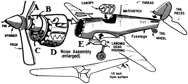 Assembly Enlargement of the P-40