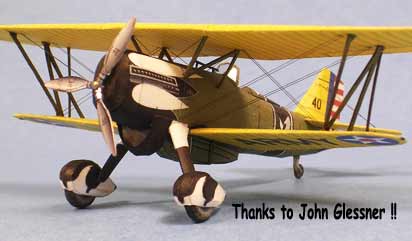 Curtiss P6E P-6E Hawk Cardmodel Fiddlersgreen Fiddlersgreen.net