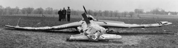 Curtiss XP-55 Ascender Crash
