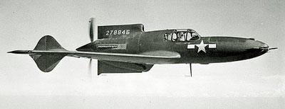 Curtiss XP-55 Ascender In Flight