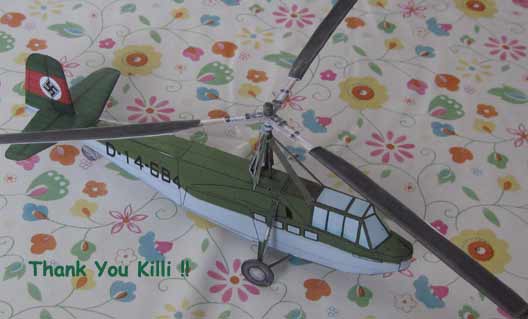 DFS invasion glider cardmodel fiddlersgreen fiddlersgreen.net