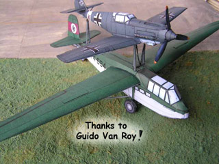 DFS-230 Invasion Glider paper model