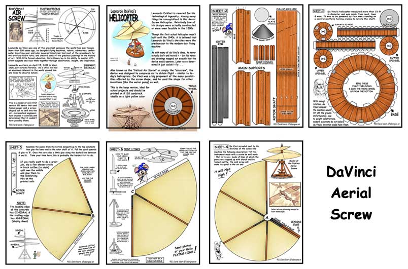 leonardo da vinci helicopter