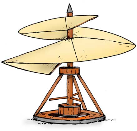 leonardo da vinci helicopter