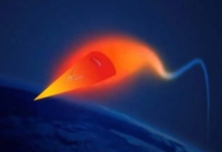 artistic depiction of HTV-2 in flight