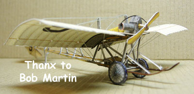 paper model of a Demoiselle Ultra-Lite