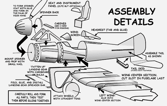 Assembly Instructions for Deperdussin Racer