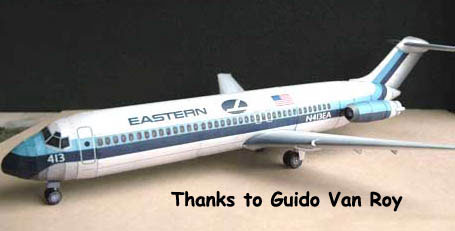 Douglas DC9 Paper model