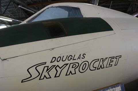 Close up of the Douglas Logo on the SkyrocketClose up of the Douglas Logo on the Skyrocket