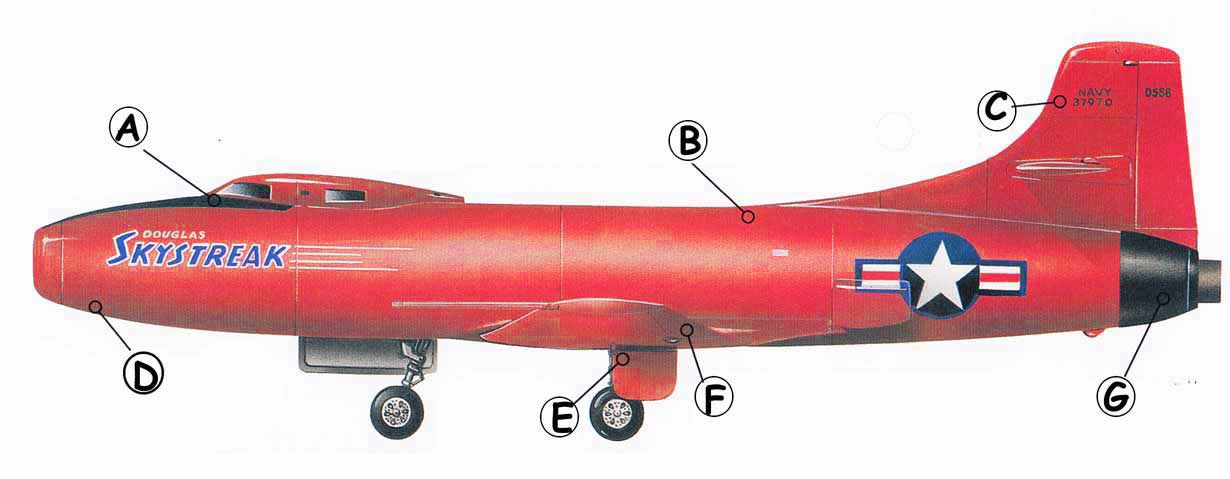 Douglas D5581 Skystreak diagram fiddlersgree.net