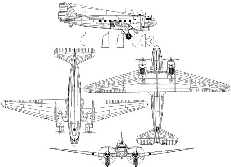 Douglas C-47 Skytrain 3 View