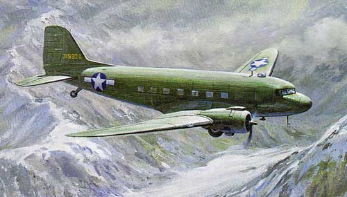 UC Model Airplane Plans : DOUGLAS C-47 1/24 Scale 48"ws for .14-.23s Musciano 