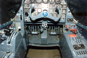 Cockpit of the Douglas X-3 Stiletto