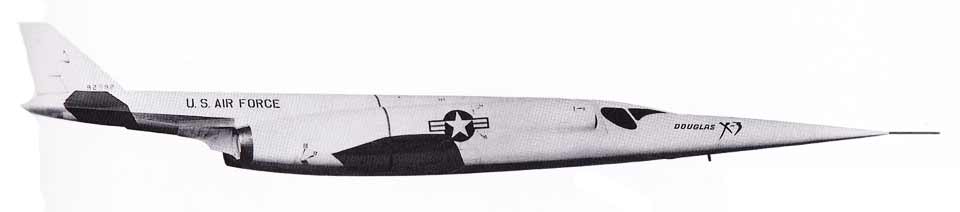 Douglas X3 X-3 Stiletto US Air Force USAF downloadable cardmodel fFddlersgreen.net