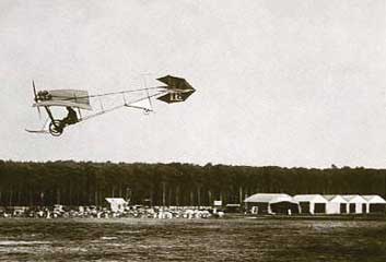 Santos-DuMont' Flying over field