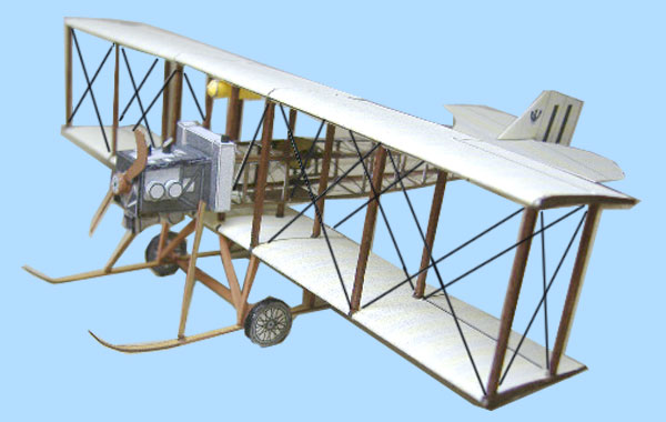 Eardley Billings Biplane paper model