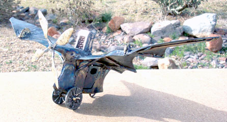 Metal sculpture Eole