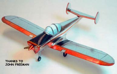 the Classic Ercoupe  paper model airplane