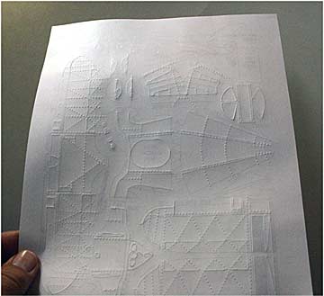 Ercoupe all white cardmodel embossed