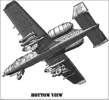 Aarons A-10 model bottom view
