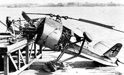 A crashed Flettner 282