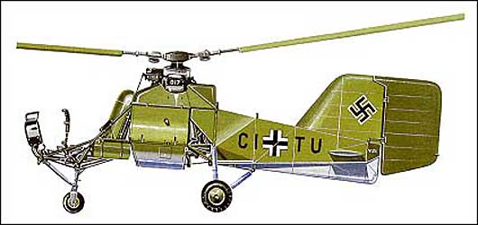 Flettner Fl-282 'Kolibri' WWII Helicopter