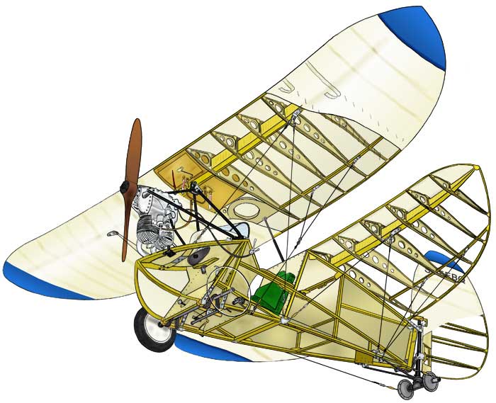 Flying Flea cutaway