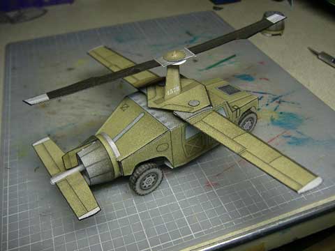 Flying Humvee downloadable cardmodel