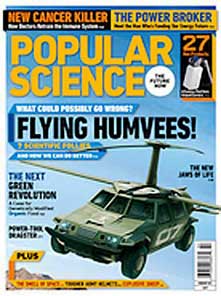 Flying TX Humvee article in Popular Science