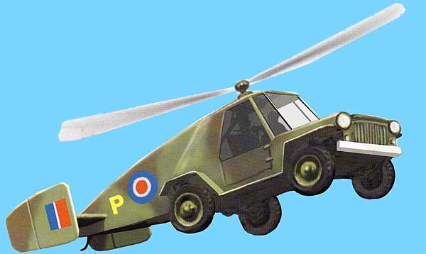Flying Jeep paper model