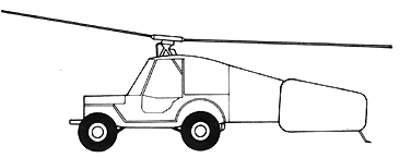 Flying Jeep side view