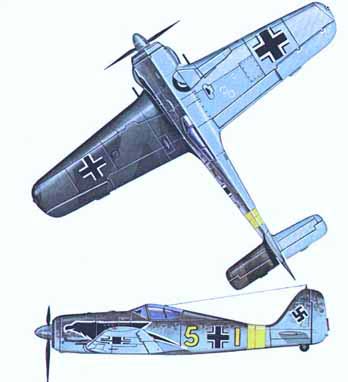 Two views of the FW-190