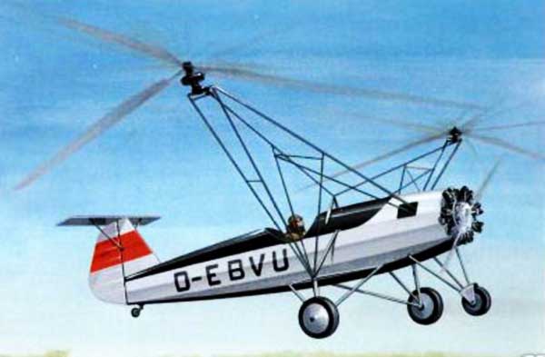 Fw-61 German postcard