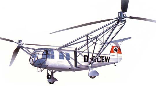 The Fa-223 helicopter