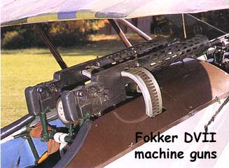 Fokker DVII machine guns