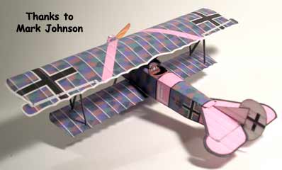 Mark Johnsons Fokker DVII Cardmodel