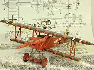 Wayne White's Fokker DVII Cardmodel