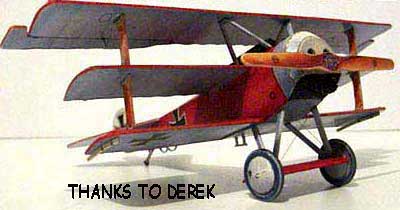 Fokker Dr-1 Triplane paper model