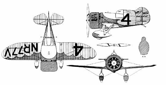 Gee Bee Z-3view