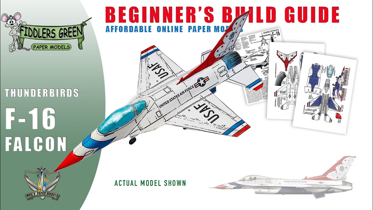 F-16 Fighting Falcon paper model