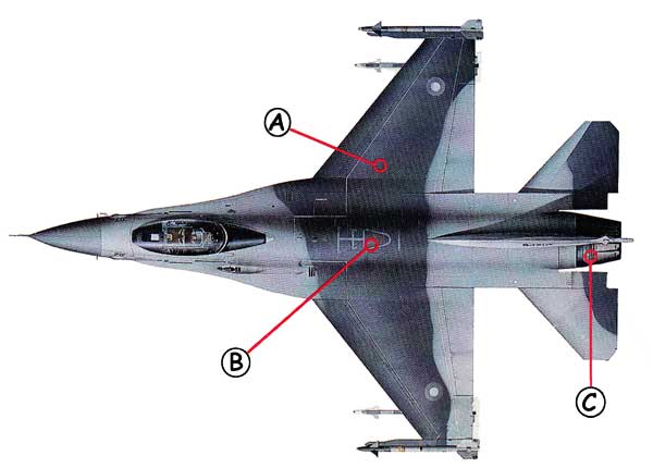 F-16 Falcon Callout Top