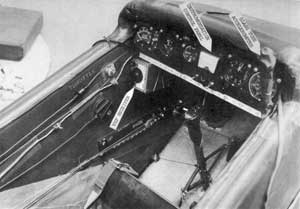 Cockpit of the Goodyear Inflatoplane