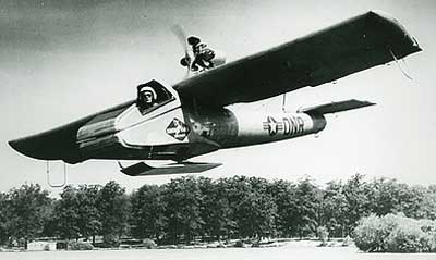 Goodyear Inflatoplane In Flight