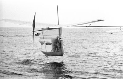 Gossamer Albatross over the English Channel