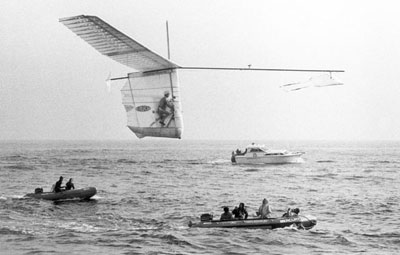 Gossamer Albatross over the English Channel