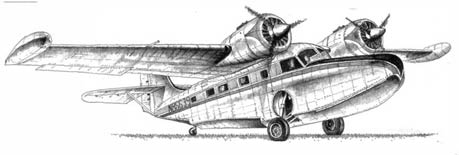 Sketch of Amphibian Grumman Goose