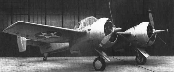 XF5 Grumman Skyrocket parked