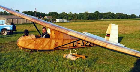 Wooden Grunau Baby glider