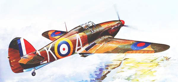 Hawker Hurricane flying