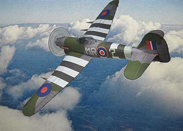 Hawker Typhoon cardmodel-1